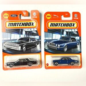 2023 Matchbox 1977 Jaguar XJ6C & 1964 Lincoln Continental Lot of 2 Diecast Car